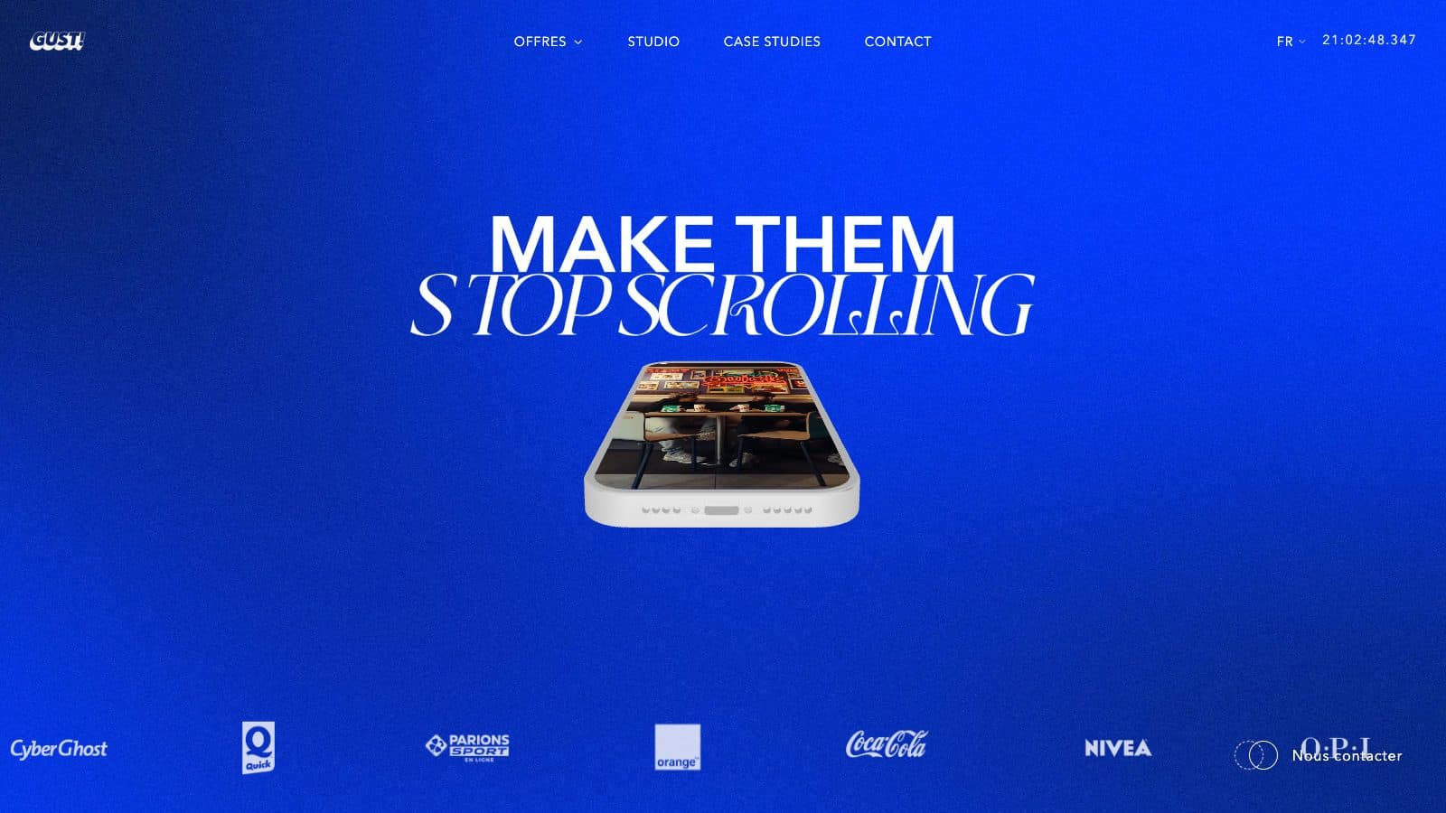 Capture du site Agence Gust